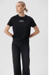 Pamuklu Regular Fit Bisiklet Yaka Kadın T Shirt 1611594-900 SİYAH