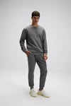 Pamuklu Regular Fit Bisiklet Yaka Logolu Erkek Sweat EM556-ANT ANTRASİT