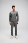 Pamuklu Regular Fit Bisiklet Yaka Logolu Erkek Sweat EM579-ANT ANTRASİT