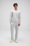 Pamuklu Regular Fit Bisiklet Yaka Logolu Erkek Sweat EM579-GI GRİ