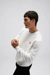 Pamuklu Regular Fit Bisiklet Yaka Logolu Erkek Sweat EM579-OF BEYAZ
