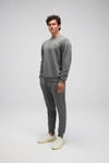 Pamuklu Regular Fit Bisiklet Yaka Logolu Erkek Sweat EM579-ANT ANTRASİT