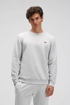 Pamuklu Regular Fit Bisiklet Yaka Logolu Erkek Sweat EM579-GI GRİ