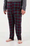 Pamuklu Regular Fit Büyük Beden Erkek Pijama Takımı 6572001B ANTRASİT