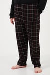 Pamuklu Regular Fit Büyük Beden Erkek Pijama Takımı 6572001B SİYAH