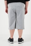 Pamuklu Regular Fit Büyük Beden Erkek Bermuda 5908042B GRİ MELANJ