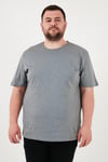 Pamuklu Regular Fit Büyük Beden Erkek T Shirt 59020001B AÇIK HAKİ
