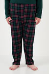 Pamuklu Regular Fit Büyük Beden Erkek Pijama Takımı 6572001B YEŞİL