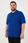 Pamuklu Regular Fit Büyük Beden Erkek Polo Yaka T Shirt 5902127B SAKS