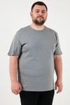 Pamuklu Regular Fit Büyük Beden Erkek T Shirt 59020001B AÇIK HAKİ