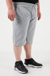 Pamuklu Regular Fit Büyük Beden Erkek Bermuda 5908042B GRİ MELANJ
