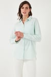 Pamuklu Regular Fit Cepli Kadın Gömlek CF25S16992 MİNT