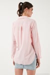 Pamuklu Regular Fit Cepli Kadın Gömlek CF25S16992 AÇIK PEMBE