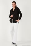 Pamuklu Regular Fit Cepli Kadın Gömlek CF25S16992 SİYAH