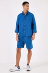 Pamuklu Regular Fit Cepli Müslin Erkek Short CF24S657802 SAKS