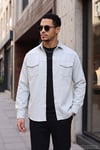 Pamuklu Regular Fit Çift Cepli Erkek Gömlek CF24W116927 MİNT