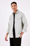 Pamuklu Regular Fit Çift Cepli Erkek Gömlek CF24W116927 MİNT