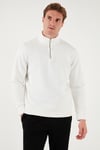 Pamuklu Regular Fit Dik Yaka 2'li Paket Erkek Sweat 59052592S2 EKRU-SİYAH