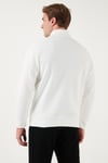Pamuklu Regular Fit Dik Yaka 2'li Paket Erkek Sweat 59052592S2 EKRU-SİYAH