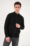 Pamuklu Regular Fit Dik Yaka Cepli Erkek Hırka 5905891 SİYAH