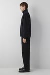 Pamuklu Regular Fit Dik Yaka Erkek Sweat 0S10628-900 SİYAH