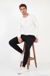 Pamuklu Regular Fit Düğmeli Bisiklet Yaka Erkek Sweat 5905852 EKRU