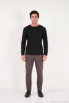 Pamuklu Regular Fit Düğmeli Bisiklet Yaka Erkek Sweat 5905852 SİYAH