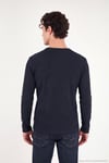 Pamuklu Regular Fit Düğmeli Bisiklet Yaka Erkek Sweat 5905852 LACİVERT
