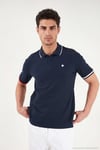 Pamuklu Regular Fit Düğmeli Erkek Polo T Shirt 5904066 LACİVERT
