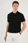 Pamuklu Regular Fit Düğmeli Erkek Polo Yaka T Shirt 5902739 SİYAH