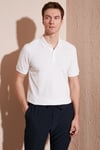 Pamuklu Regular Fit Düğmeli Erkek Polo Yaka T Shirt 5902739 BEYAZ