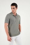 Pamuklu Regular Fit Düğmeli Erkek Polo Yaka T Shirt 5902127 HAKİ