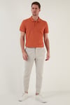 Pamuklu Regular Fit Düğmeli Erkek Polo Yaka T Shirt 5902127 Tarçın