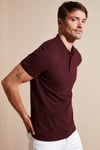 Pamuklu Regular Fit Düğmeli Erkek Polo Yaka T Shirt 5902127 VİŞNE