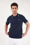 Pamuklu Regular Fit Düğmeli Erkek Polo T Shirt 5904066 LACİVERT
