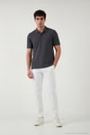 Pamuklu Regular Fit Düğmeli Erkek Polo Yaka T Shirt 5902127 ANTRASİT