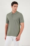 Pamuklu Regular Fit Düğmeli Erkek Polo Yaka T Shirt 5902127 AÇIK YEŞİL