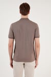 Pamuklu Regular Fit Düğmeli Erkek Polo Yaka T Shirt 5902739 VİZON