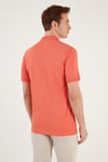 Pamuklu Regular Fit Düğmeli Erkek Polo Yaka T Shirt 5902739 TURUNCU
