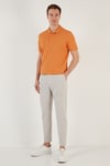 Pamuklu Regular Fit Düğmeli Erkek Polo Yaka T Shirt 5902127 HARDAL