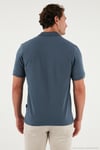 Pamuklu Regular Fit Düğmeli Erkek Polo Yaka T Shirt 5902127 KOYU PETROL