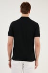 Pamuklu Regular Fit Düğmeli Erkek Polo Yaka T Shirt 5902739 SİYAH