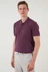 Pamuklu Regular Fit Düğmeli Erkek Polo Yaka T Shirt 5902127 MÜRDÜM