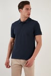 Pamuklu Regular Fit Düğmeli Erkek Polo Yaka T Shirt 5902127 İNDİGO