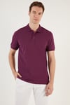 Pamuklu Regular Fit Düğmeli Erkek Polo Yaka T Shirt 5902739 MÜRDÜM