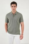 Pamuklu Regular Fit Düğmeli Erkek Polo Yaka T Shirt 5902127 AÇIK YEŞİL