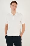 Pamuklu Regular Fit Düğmeli Erkek Polo Yaka T Shirt 5902739 BEYAZ