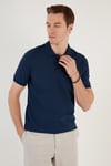 Pamuklu Regular Fit Düğmeli Erkek Polo Yaka T Shirt 5902739 İNDİGO