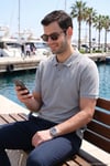 Pamuklu Regular Fit Düğmeli Erkek Polo Yaka T Shirt 5902127 Kül