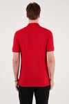 Pamuklu Regular Fit Düğmeli Erkek Polo Yaka T Shirt 5902739 KIRMIZI